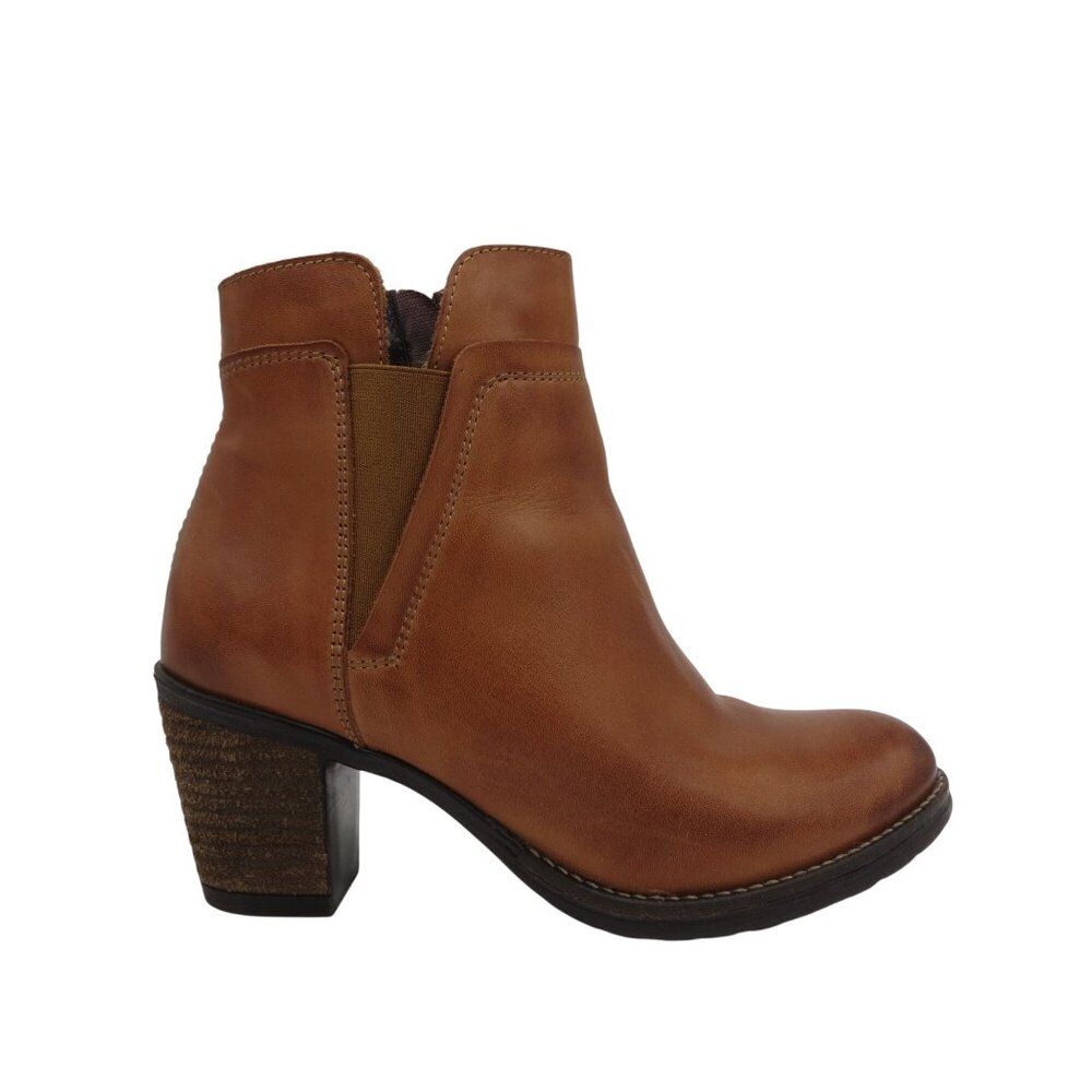 UMBERTO RAFFINI Women's Brown Leather Violet Ankle Boots Size 36 Booties